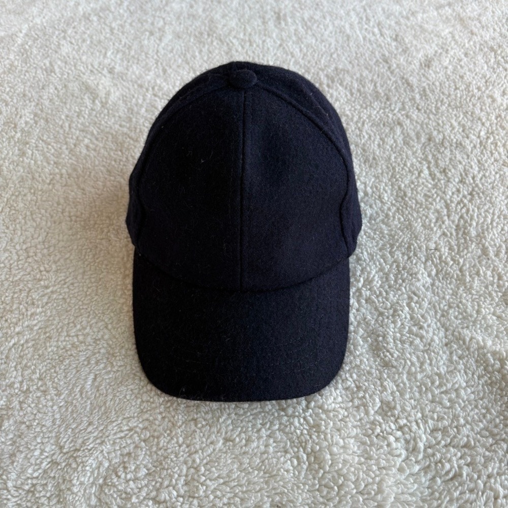 Lidrow Custom made Cashmere Wool Baseball Hat Black Carmel